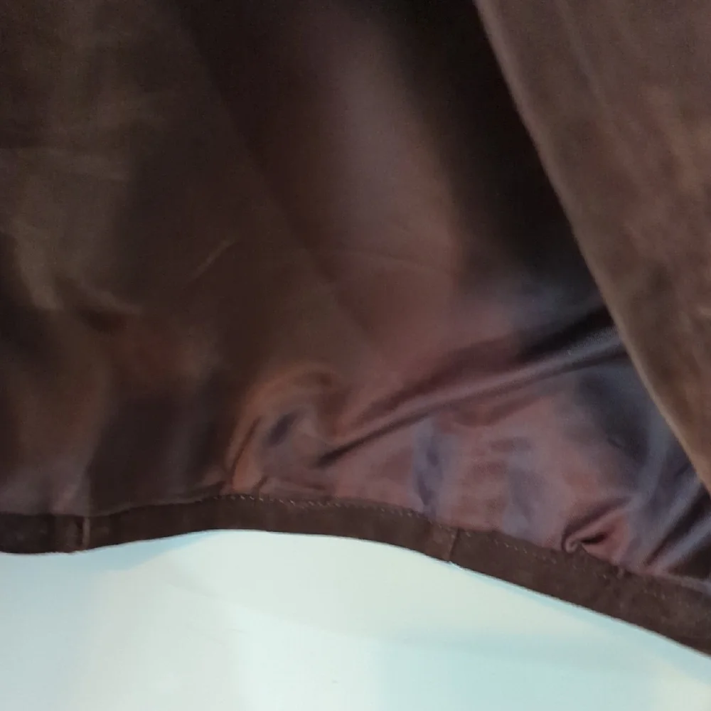 Brown Suede Women's Jacket - Picture 5 of 8